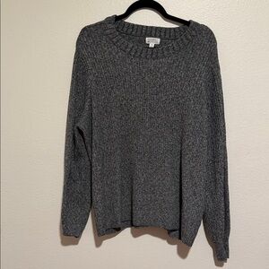 Market & Spruce Charcoal Crew Neck Sweater